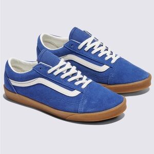 Vans Men's Blue and White Sneakers